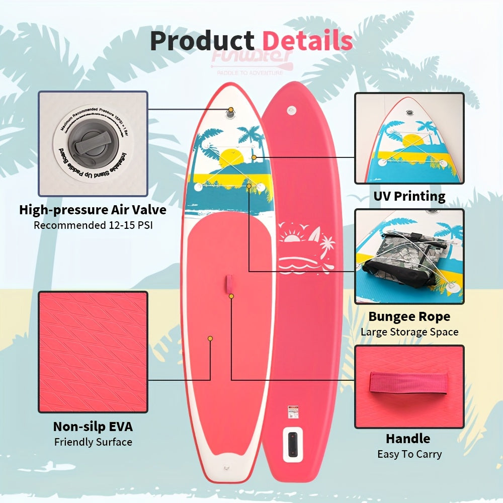 Opblaasbare Paddle Board – SUP Board – Stand Up Paddle – Inflatable Board – PVC Materiaal – Dubbele Laag – Antislip Dek