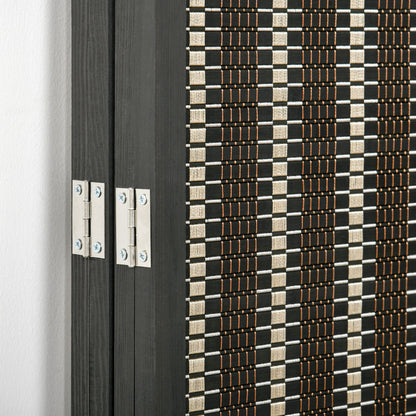 Kamerverdeler – Ruimteverdeler – Scheidingswand – Scherm – Opvouwbaar – Bruin – Duurzaam Dennenhout & Bamboe – 180 x 180 cm – Eenvoudig Opbergen