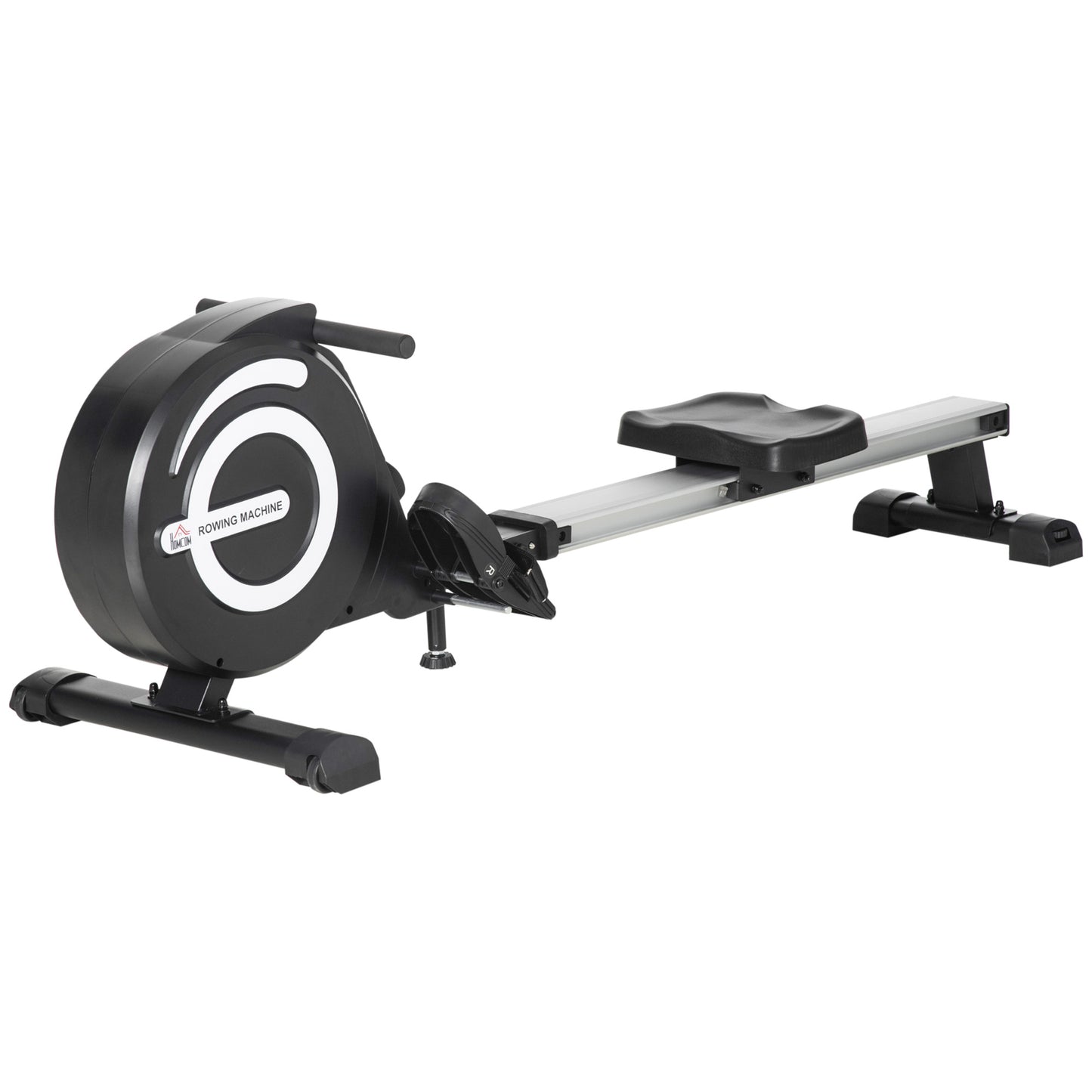 Roeitrainer – Roeimachine – Fitnessapparaat – Indoor Rower – Sportmachine – Zwart/Zilver – Klapbaar Design – 8 Weerstandsniveaus