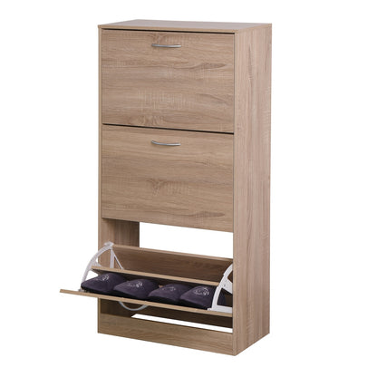 Schoenenkast – Schoenenrek – Schoenenopberger – Schoenenkast – Halmeubel – Metaal – 3 Lades Met 3-Lagen Schoenenrek – Compacte Opbergoplossing