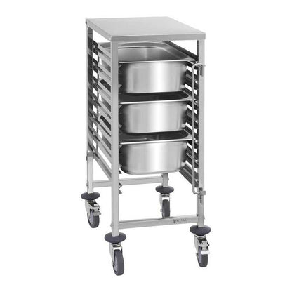 Gastronomic Transport Trolley for 7x GN1/1 Containers, Load Capacity up to 50kg