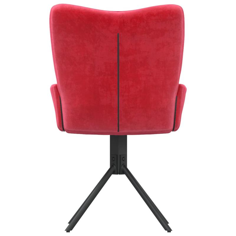 Eetkamerstoel – Draaistoel – Dining Chair – Stoel – Kruispootstoel – Bordeauxrood – 360° Draaibaar – Fluwelen Bekleding