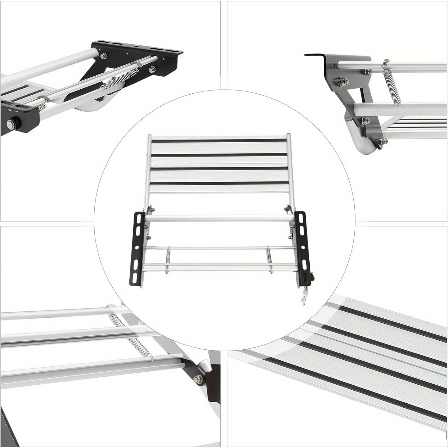 Campertrap – Caravantrap – Opstapje – Instaptrap – Instapje – Aluminium – Inklapbaar – 1 Trede – Draagvermogen 150 kg