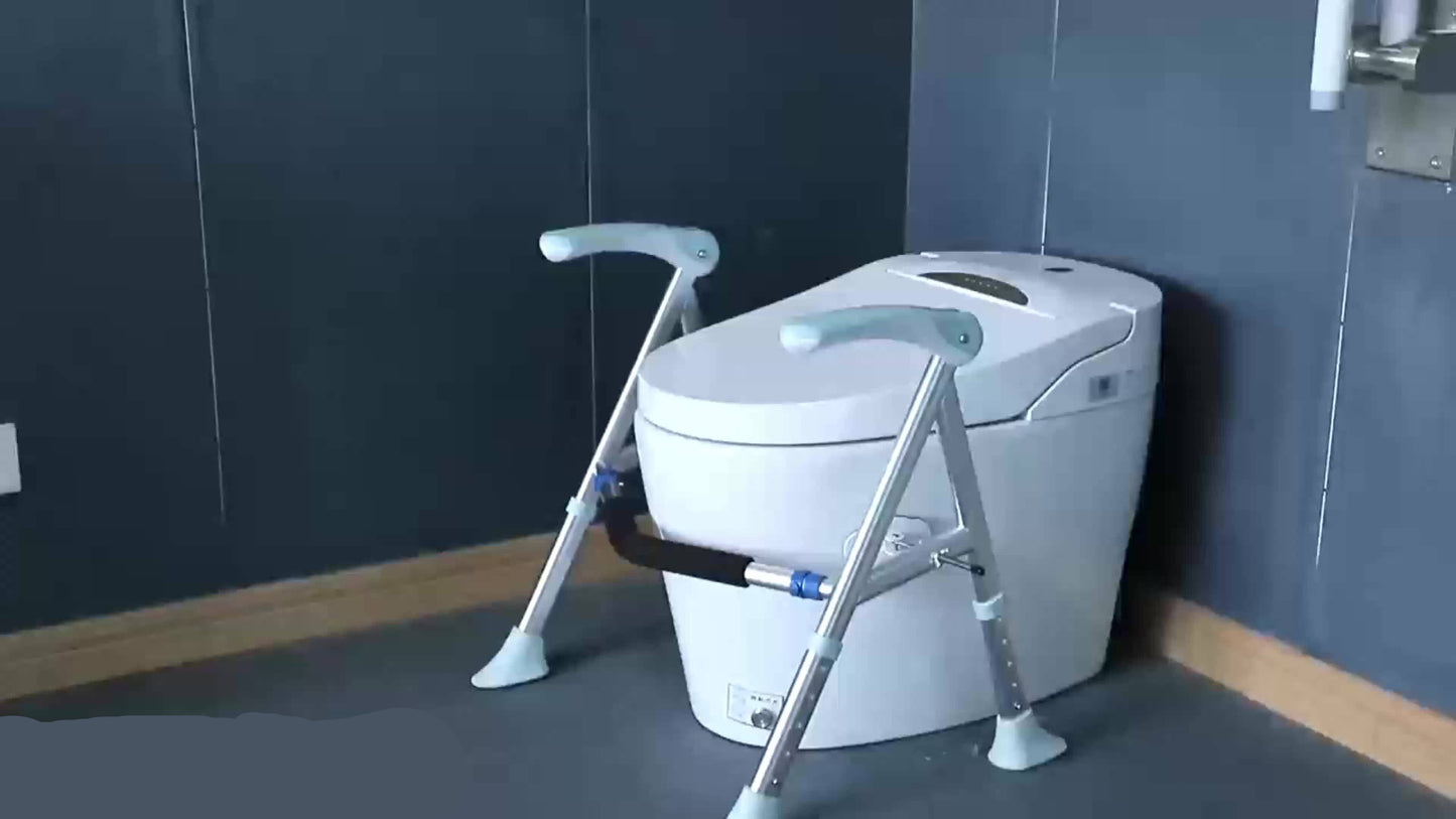 Toiletverhoger – WC Verhoger – Toiletbril Verhoger – WC Bril Verhoger – Badkamersteun – Verstelbare Hoogte – Stevig Aluminium Frame – Antislip Voetjes