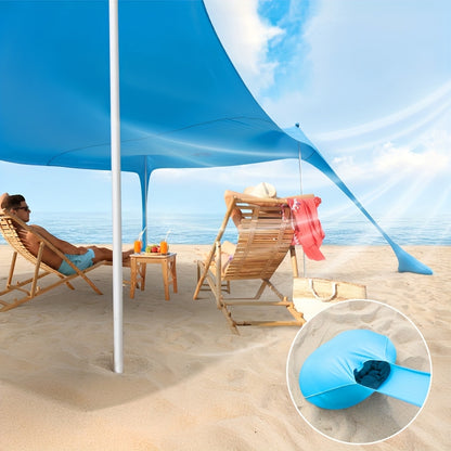 Strandtent – Beach Tent – Zonnescherm – Pop-up Tent – UV Bescherming – UPF 50+ – 3 x 2,8 m – Lichtgewicht Aluminium Frame