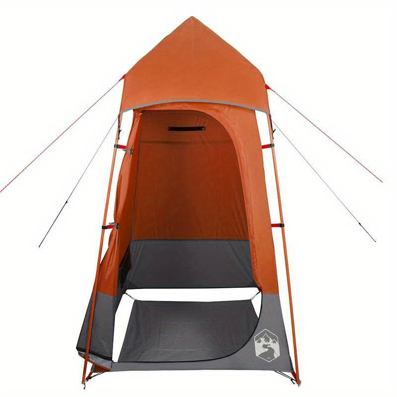 Toilettent – Outdoor Toilet Tent – Scheerlaken – Camping Toilet – Kleedruimte Tent – Grijs Oranje – Draagbaar – Waterafstotend PVC