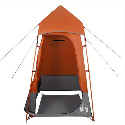 Toilettent – Outdoor Toilet Tent – Scheerlaken – Camping Toilet – Kleedruimte Tent – Grijs Oranje – Draagbaar – Waterafstotend PVC
