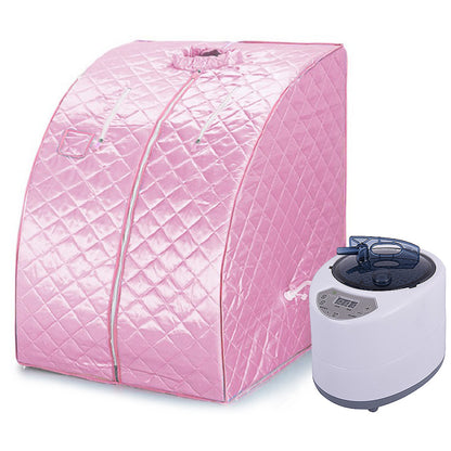 Stoomsauna – Draagbare Sauna – Sauna Tent – Stoomcabine – Mobiele Sauna – Compact & Inklapbaar – Gebruik Zonder Elektriciteit – Rosé