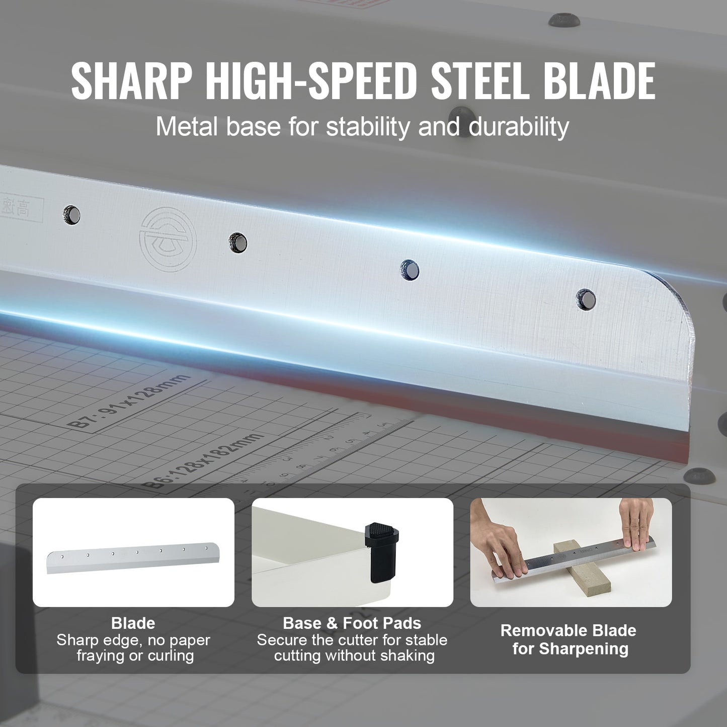 Snijmachine – Papiersnijder – Guillotine – Snijder – Allessnijder – Snijlengte 30 cm – Max 400 Vel Papier