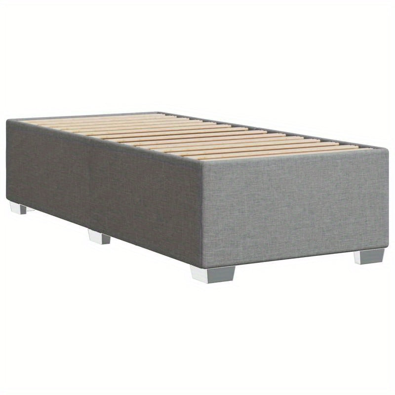Bed frame without Mattress Grigio Chiaro 90x200cm Tissue Practical, removable, suitable for all seasons