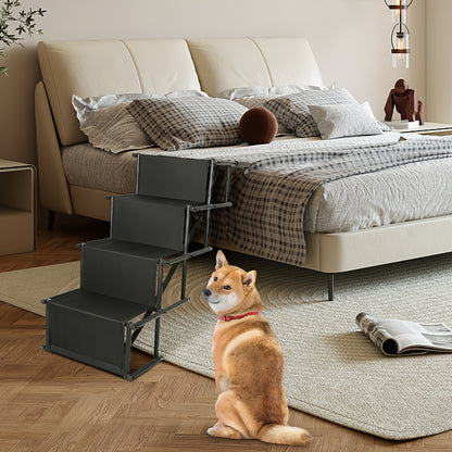 Hondenloopplank – Hondentrap – Loopplank Hond – Dierenloopplank – Huisdierentrap – Opvouwbaar – Slipvast Oxford Stof – 139 cm Lang – Voor Grote Honden Tot 75 kg