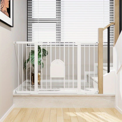 Veiligheidsbarrière – Traphekje – Deurhekje – Kindveiligheidshek – Huisdierenhek – Verstelbaar 75-131 cm – Stevig Metaal met ABS Klembevestiging zonder Boren – 76 cm Hoogte