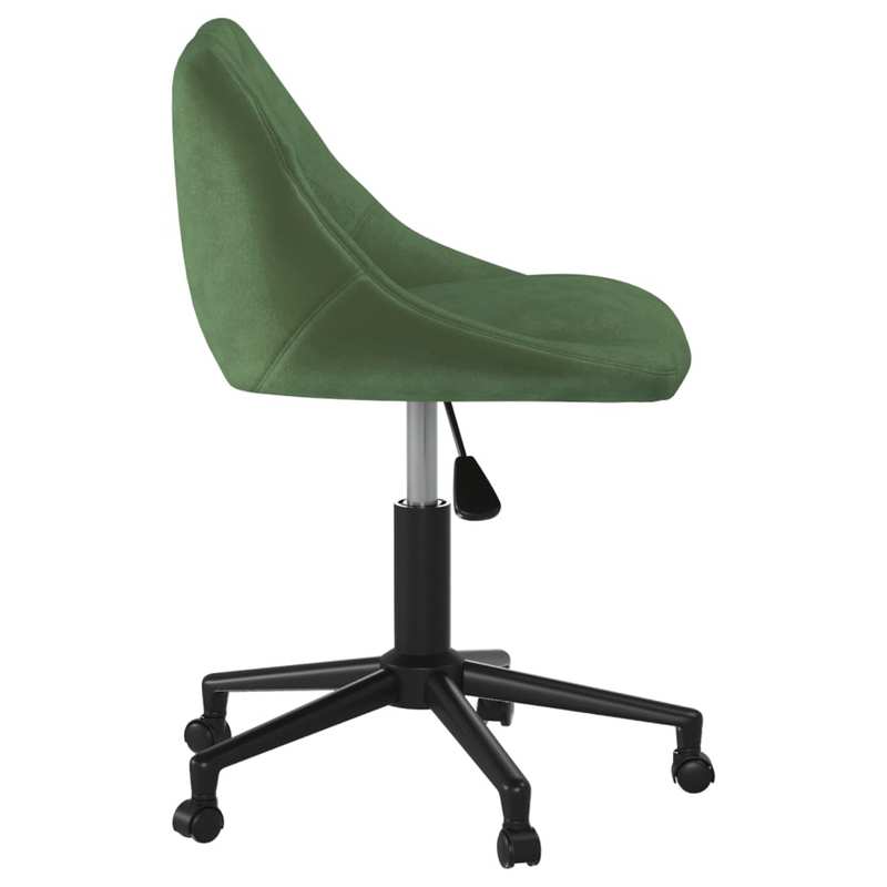 Swivel Office Chair in Dark Green Velvet – Executive Chair, Bar Stool, Garden Chair, Dining Chair. This stylish swivel chair rotates 360 degrees for maximum flexibility and is easy to move with its wheels. Practical and ele