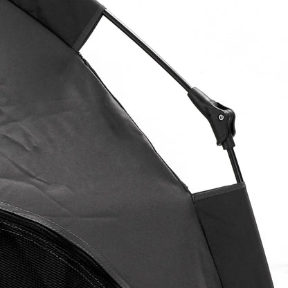 Honden Tent – Huisje voor Honden – Dieren Tent – Opvouwbare Hondenhuis – Buiten Kooi – Zwart – Weerbestendig – Geschikt voor Grote Honden tot 75 cm