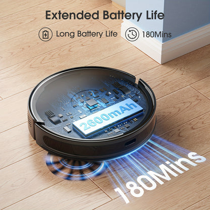 Robotstofzuiger – Robotmop – Automatische Stofzuiger – Slimme Schoonmaker – Dweilrobot – 3-in-1 Functie – 17000Pa Zuigkracht – Zelflegende Stofbak 70 Dagen