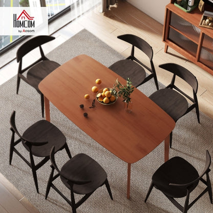 Eettafel – Tafel – Keukentafel – Landelijke Tafel – Eetkamertafel – Bruin – Gelakt Houten Blad – 150x80x76 cm