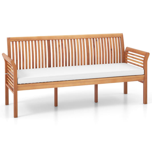 Tuinbank – Buitenbank – Houten Bank – Balkonbank – Parkbank – Acaciahout – 3-Zits – Inclusief Zitkussen – Draagvermogen 540 kg