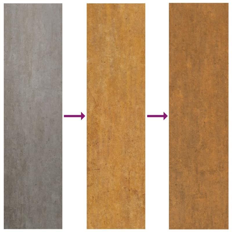 Plantenrek – Plantenstandaard – Bloemenrek – Plantentafel – Plantenhouder – 2 stuks – Cortenstaal – 35x35x75 cm – Weerbestendig – Duurzaam