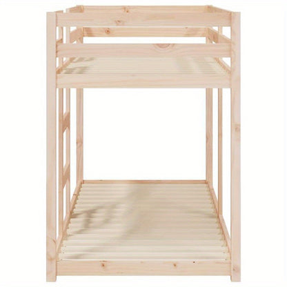 Stapelbed – Hoogslaper – Bunkbed – Kinderbed – Eenpersoonsbed – Massief Grenen Hout – 75x190 cm