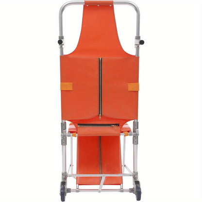 Heavy-Duty EMS Traptstoel – Ambulance Stoel – Draagbaar Stretcher – Reddingsstoel – Medische Transportstoel – Extra Stevig Aluminium – Draagvermogen 159 KG – 4 Wielen Met Veiligheidsgordels