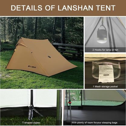 Ultratent – Lichtgewicht Tent – Wandel Tent – Backpack Tent – Trekking Tent – Compact 920g – 20D Silicone Nylon