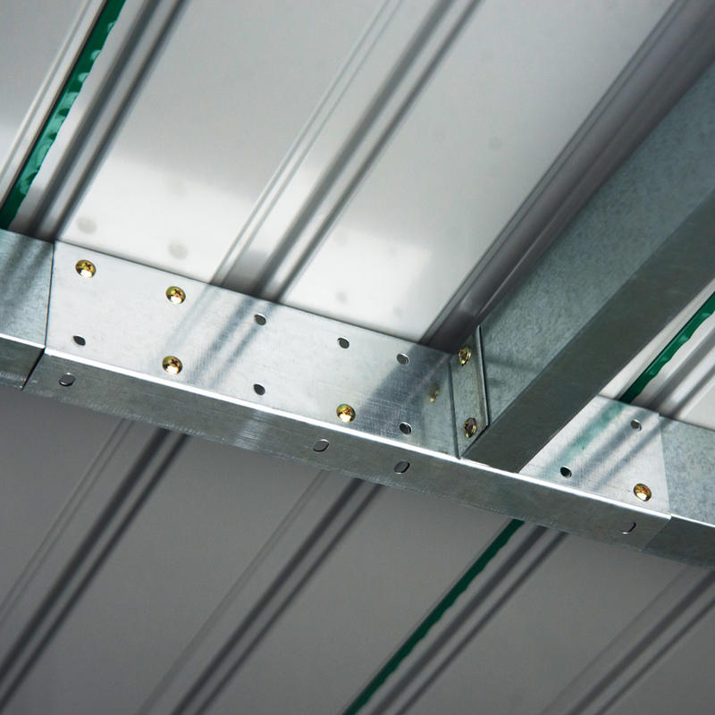 Metalen Buitenschuur – Tuinberging – Opslagschuur – Schuurtje – Garagebox – Extra Ruim 6,3 m³ – Stevige Constructie – Schuifdeur – Weerbestendig – Puntdak – Eenvoudige Montage – Verplaatsbaar – Antraciet Donkergroen Zwart