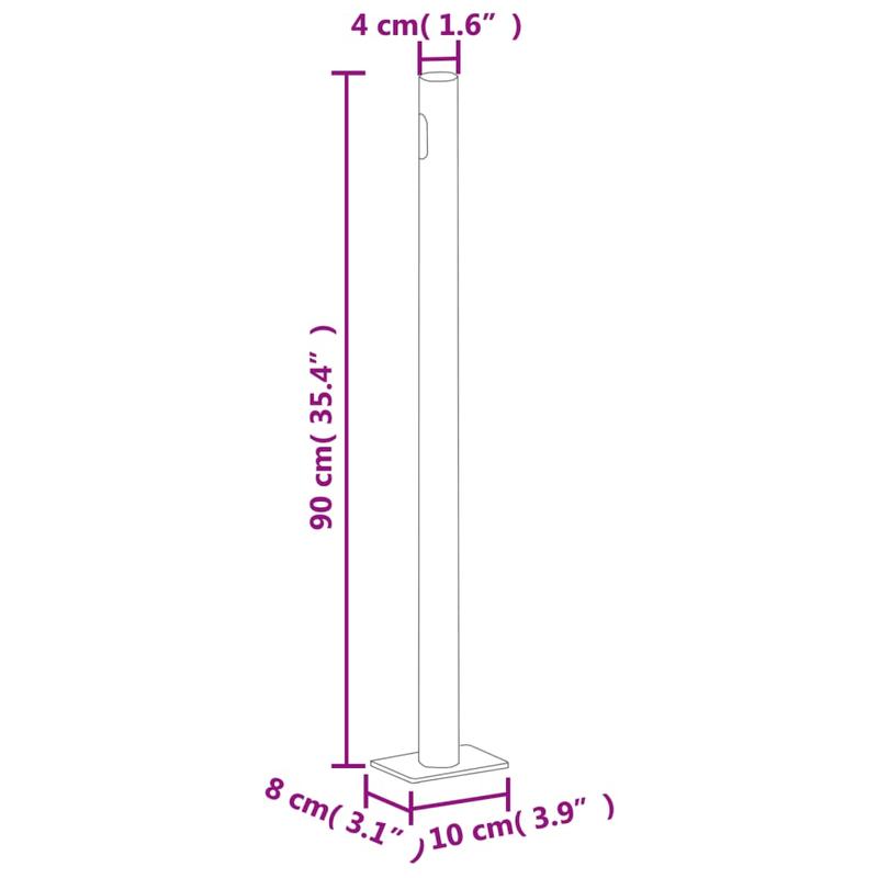Uitschuifbaar Windscherm – Windscherm Balkon – Tuinscherm – Buitenbescherming – 140 Cm Hoog – Automatisch Oprolmechanisme - Bruin