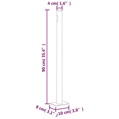 Uitschuifbaar Windscherm – Windscherm Balkon – Tuinscherm – Buitenbescherming – 140 Cm Hoog – Automatisch Oprolmechanisme - Bruin