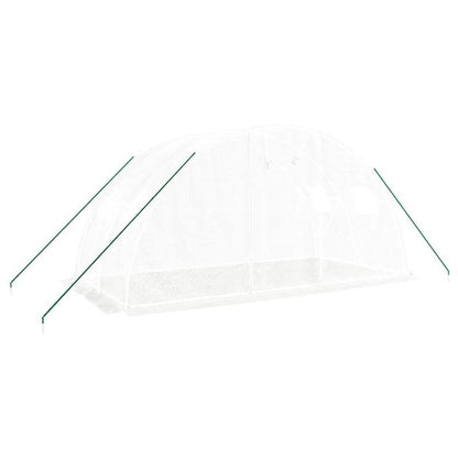 Kweekkas – Serre – Plantenkas – Groentekas – Tuinkas – Wit Stalen Frame – 8 m² Oppervlakte – 4x2x2 Meter Groot
