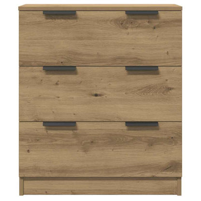 Dressoir – Opbergkast – Ladekast – Buffetkast – Sideboard – Modern Design – Eikenfineer & Spaanplaat – Ruime Opbergruimte ≥68,5 cm Hoog