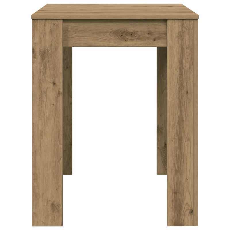 Eettafel Oak – Houten Tafel – Massief Eikenhout – Handgemaakt – Eikenhouten Eettafel – Compact Formaat 120x60x76 cm – Duurzaam & Stijlvol Design