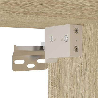 Badkamermeubel – Badmeubelset – Wastafelmeubel – Onderkast – Kolomkast – 4-delige Set – Sonoma Eiken Hout – Duurzaam & Eenvoudig te Monteren