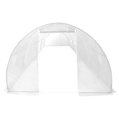Hobbykas – Serre – Tuinkas – Kweekkas – Plantenkas – Ruim Formaat – Extra Sterk PE Gaas 170 g/m² – Roestvrij Stalen Frame – Wit