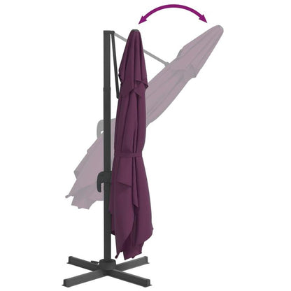Drijvende Parasol – Zweefparasol – Terrasparasol – Tuinparasol – Hoge Schaduw – Aluminium Paal – 400 X 300 Cm