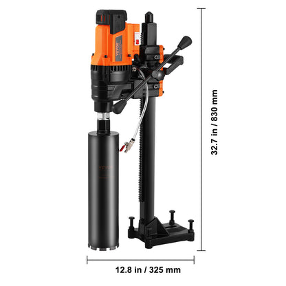 Diamantzwaarboor – Kernboormachine – Kernboor – Betonboor – Kroonboor – 3200W Krachtige Motor – Boordiameter 20-250 mm