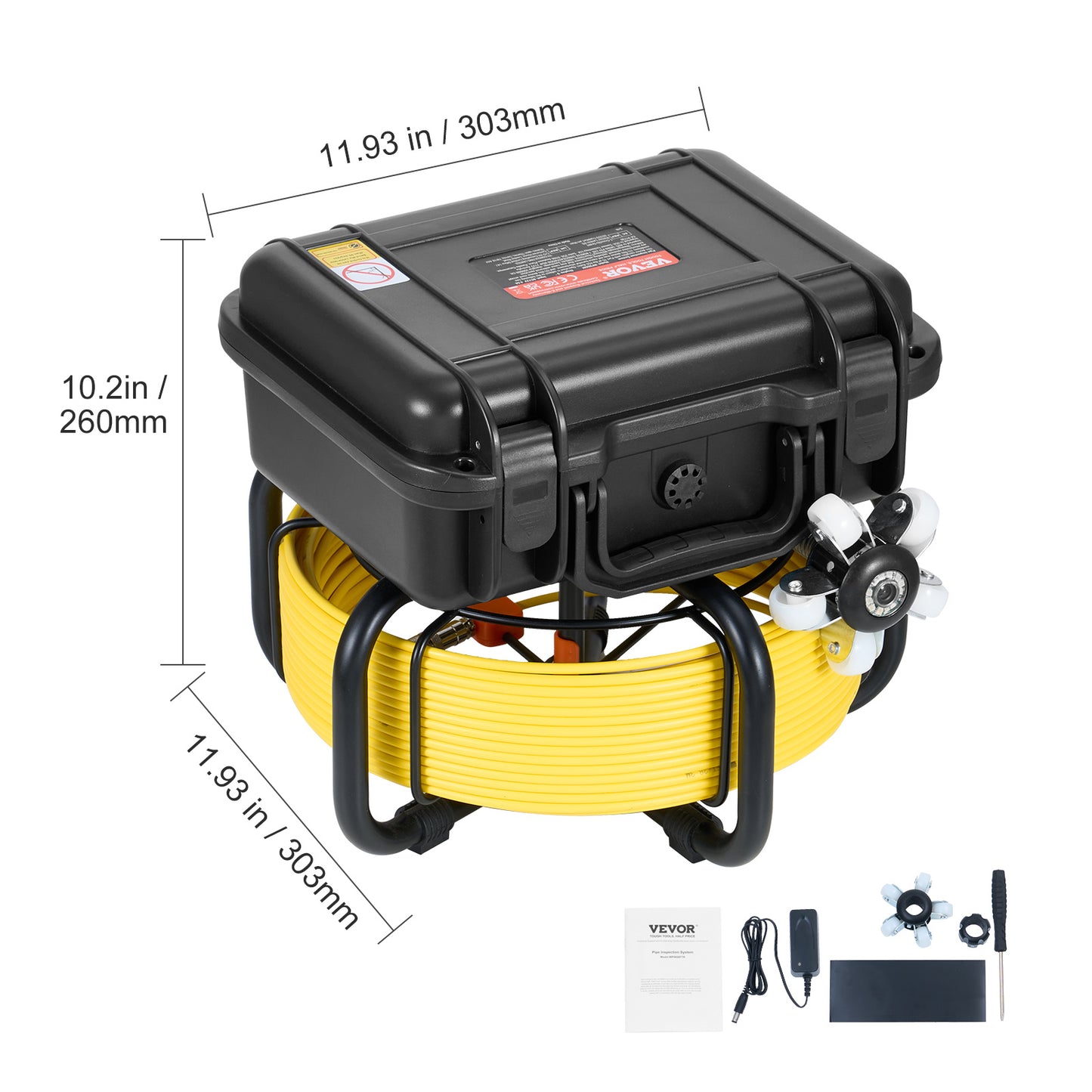 Rioolcamera – Inspectiecamera – Buisinspectiecamera – Endoscoop – Afvoercamera – Zelfnivellerend – 9 Inch HD Scherm – 36x Digitale Zoom