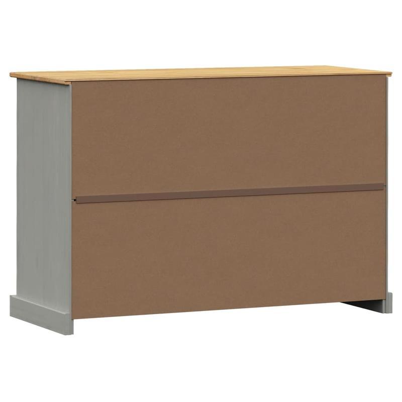 Sideboard – Dressoir – Kast – Opbergmeubel – Buffetkast – Grijs – Massief Grenenhout – 113x40x75 cm – Veelzijdige Opbergruimte – Duurzaam Design
