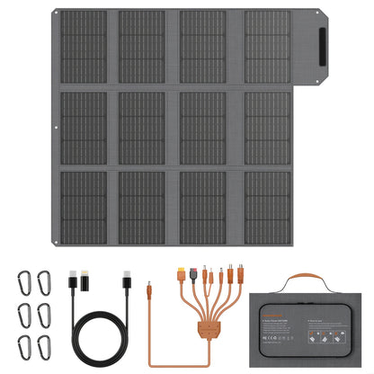 120W Zonnepaneel – Draagbaar Zonnepaneel – Inklapbaar Zonnepaneel – Solar Panel – Mobiel Zonnepaneel – Monokristallijn – Tot 23% Efficiëntie – Onderhoudsvrij & Lichtgewicht