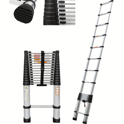 Uitklapbare Ladder – Telescopische Ladder – Uitschuifbare Ladder – Vouwladder – Aluminium Ladder – 4,4 Meter Hoogte – Maximaal 150 kg Draagkracht