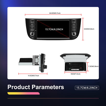Autoradio – Car Stereo – Auto Radio – Multimedia Speler – Navigatiesysteem – 6,2 inch HD Scherm – Android 13 Met GPS & Draadloos CarPlay