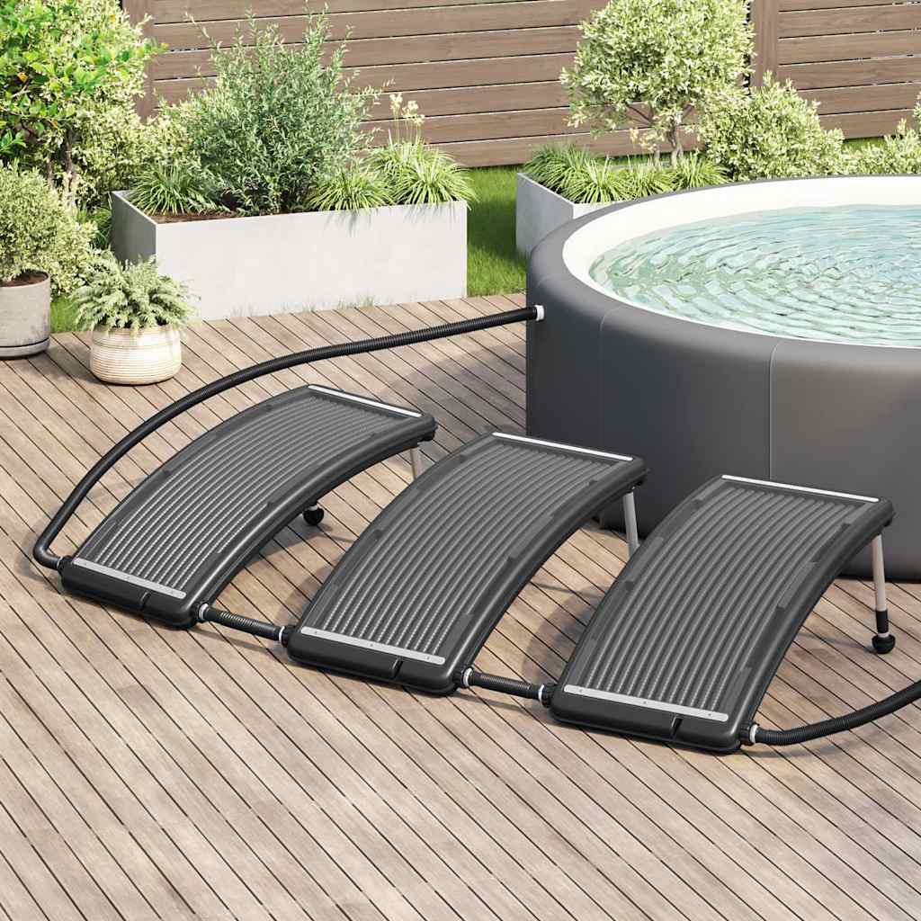 Zwembadverwarming – Zwembad Warmtepanelen – Solar Verwarming – Pool Heater – Zonne-energie – Gebogen Paneel – Weerbestendig 110x65 cm