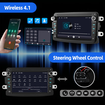 Multimedia Autoradio – Auto Radio – Car Stereo – Head Unit – Multimedia Speler – 7 Inch HD Touchscreen – Android 15 Met Wireless CarPlay & CANbus Integratie