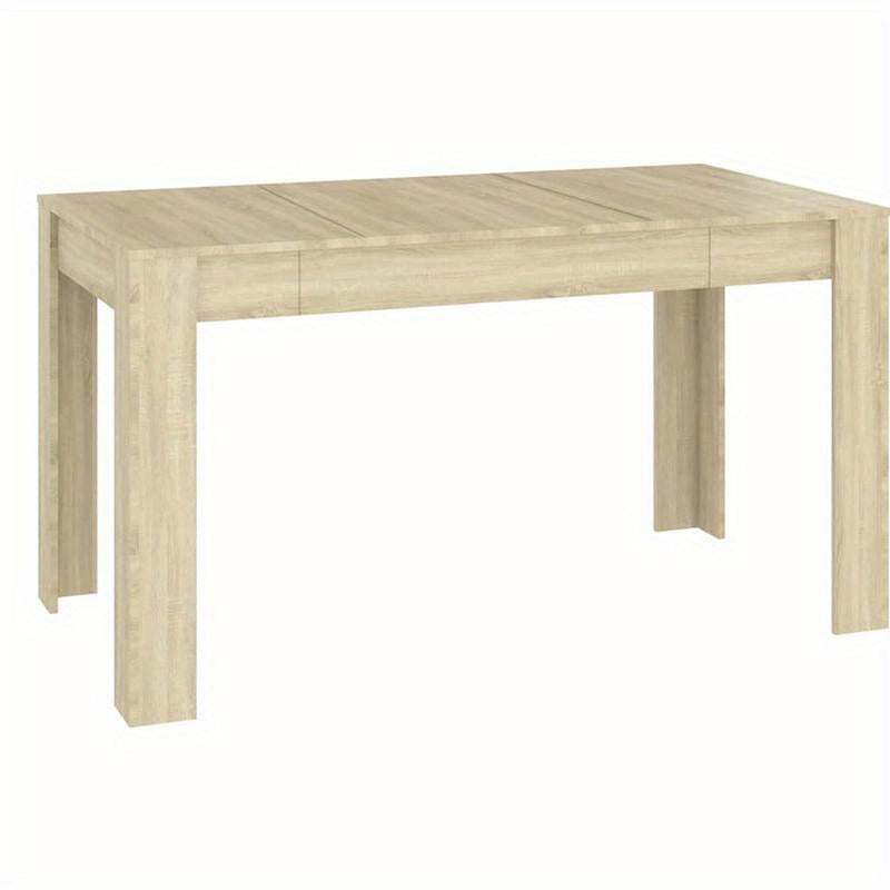 Eettafel – Eetkamertafel – Keukentafel – Werktafel – Bureau – Sonoma Eiken – 140x74 cm – Massief Hout – Multifunctioneel Design – Eenvoudige Montage