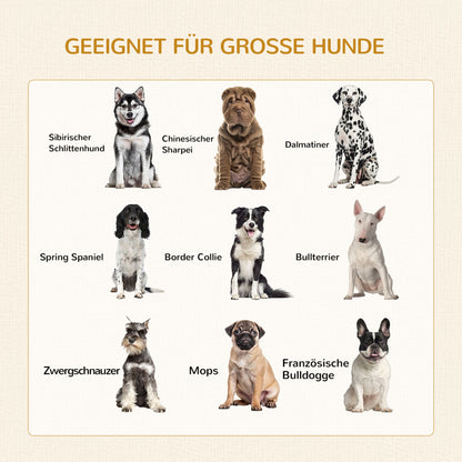 hondenbench – hondenkooi – hondenhok – hondenmand – hondenren – moderne design – waterafstotend kussen – 94x60x71,5 cm – natuurlijke houtlook