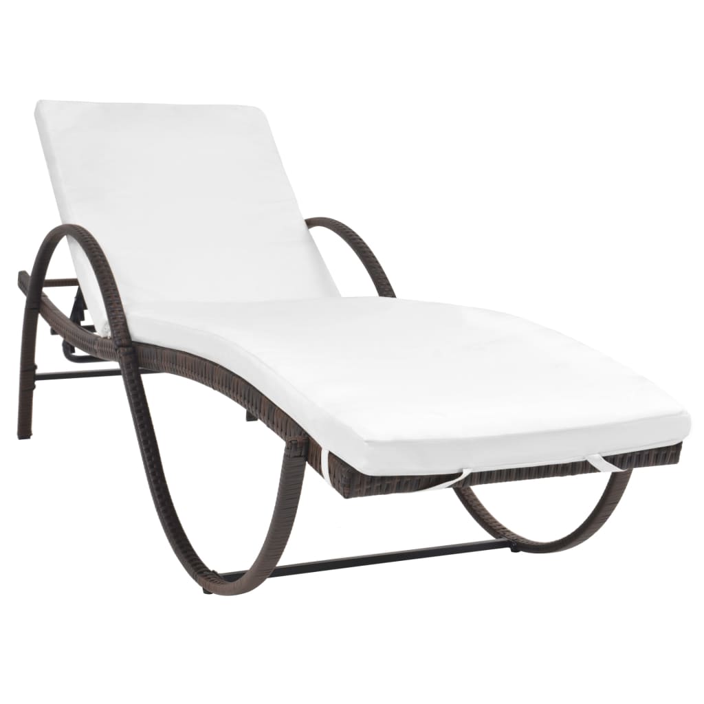Lounge Set – Tuinligstoel – Buitenmeubel – Lounge Stoel – PE-Rattan – Gepoedercoat Staal – Afneembare Kussens