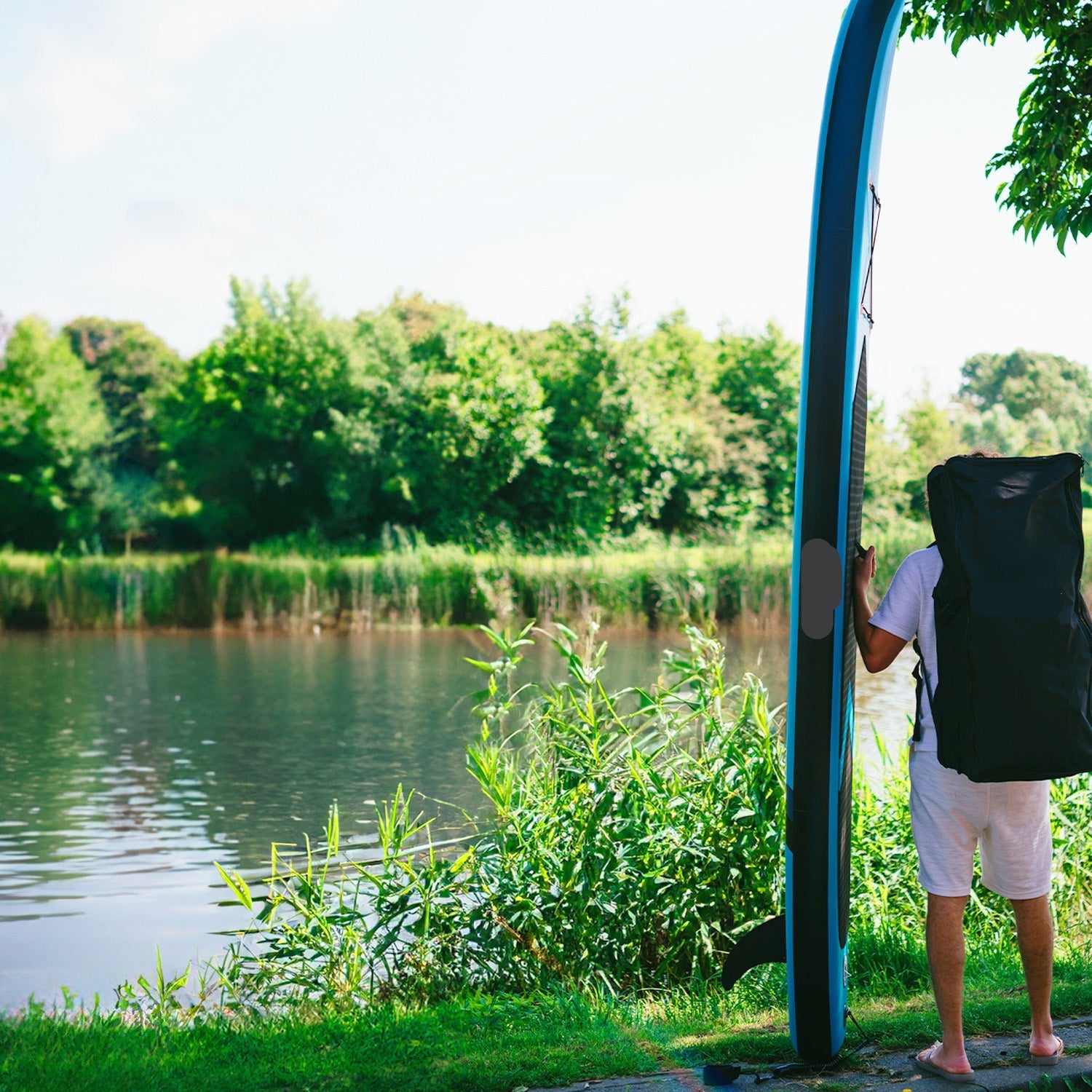 Opblaasbare SUP Board – Stand Up Paddleboard – Paddle Board – SUP Plank – 320x84x15 Cm – Max 150 Kg – PVC & EVA - QUORE