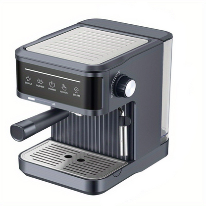 Espressomachine – Koffiemachine – Cappuccinomaker – Latte Machine – Melkopschuimer – Semi-automatisch – 20 Bar Pompdruk – Compact Design Zwart