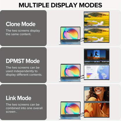 Draagbare Monitor – Portable Scherm – Extra Scherm Laptop – Monitor Uitbreider – Multi Monitor – 18,5 Inch Touchscreen – Full HD 1920x1080 – 100Hz Refresh Rate