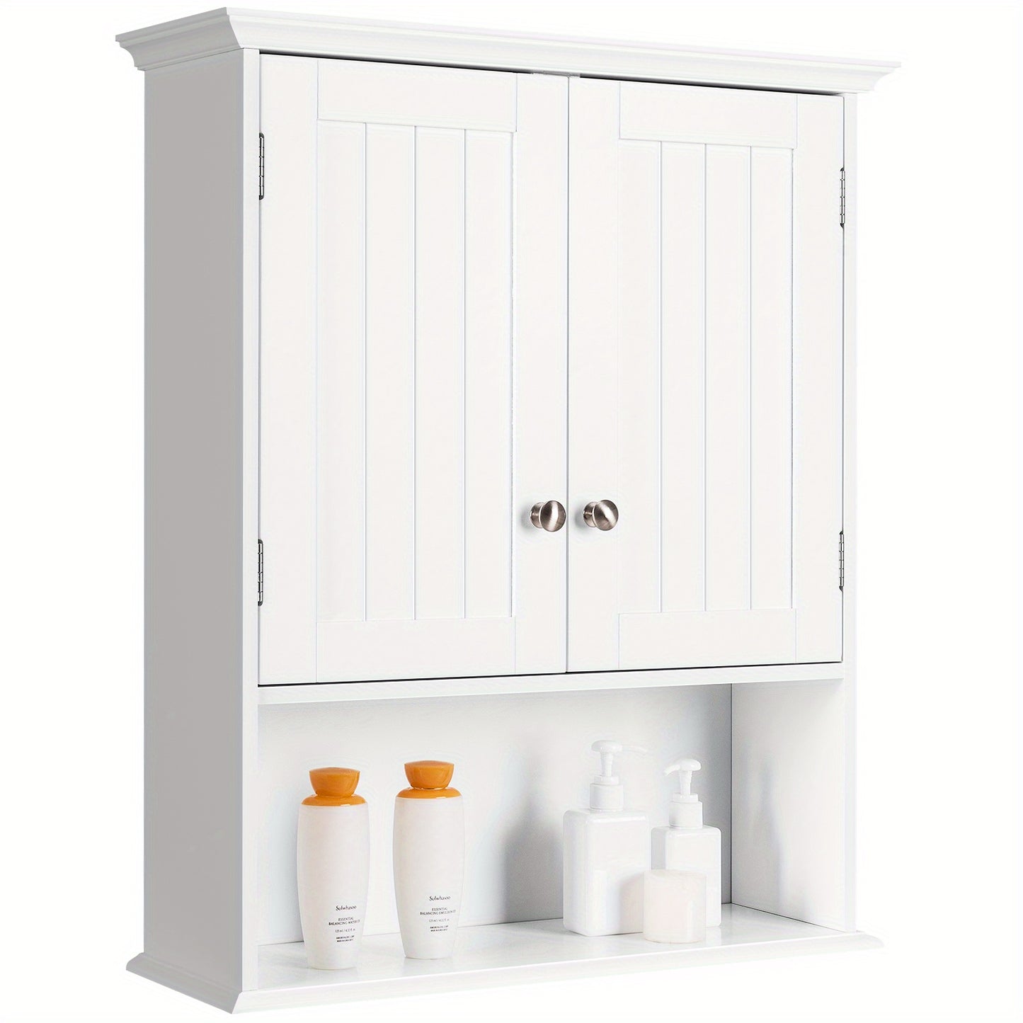 Badkamerkast – Wandkast – Opbergkast – Medicijnkast – Badkamermeubel – Hoogwaardig MDF – 60x19x71 cm – Waterbestendig