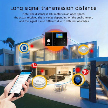 4G WiFi Alarmsysteem – Beveiligingssysteem – Inbraakalarmsysteem – Huisbeveiliging – Bewegingsmelder – Draadloze Connectiviteit – Ingebouwde Sirene – App- en Afstandsbediening